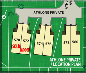 Ottawa Home Builder: Homes in Westboro - Luxury living in a green neighbourhood - Athlone Site Plan
